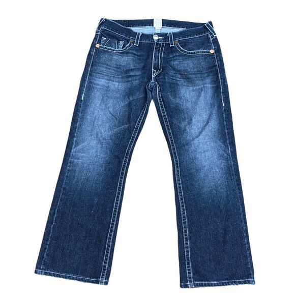 Vintage True Religion Jeans Size 36 BOBBY Blue - Picture 2 of 10